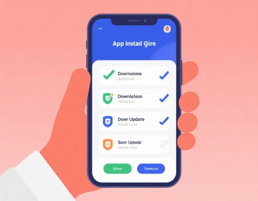 APP安装与更新指引示意图